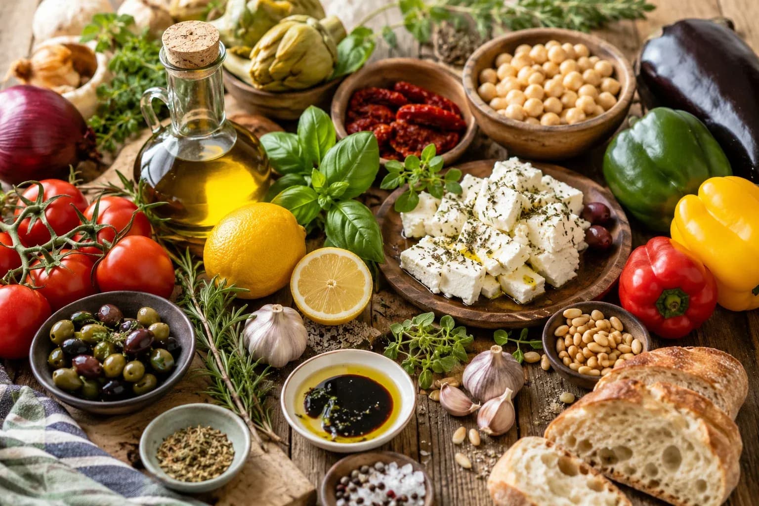 Mediterranean ingredients of Soléa