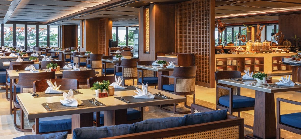 Interior of Roso at Bali Beach Hotel