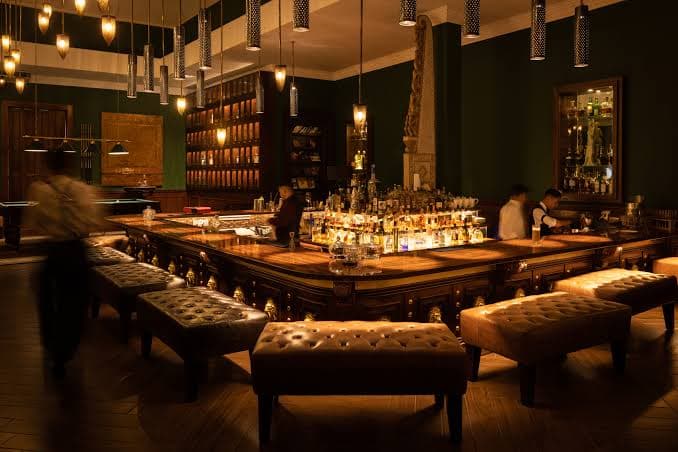 Aperitif bar interior