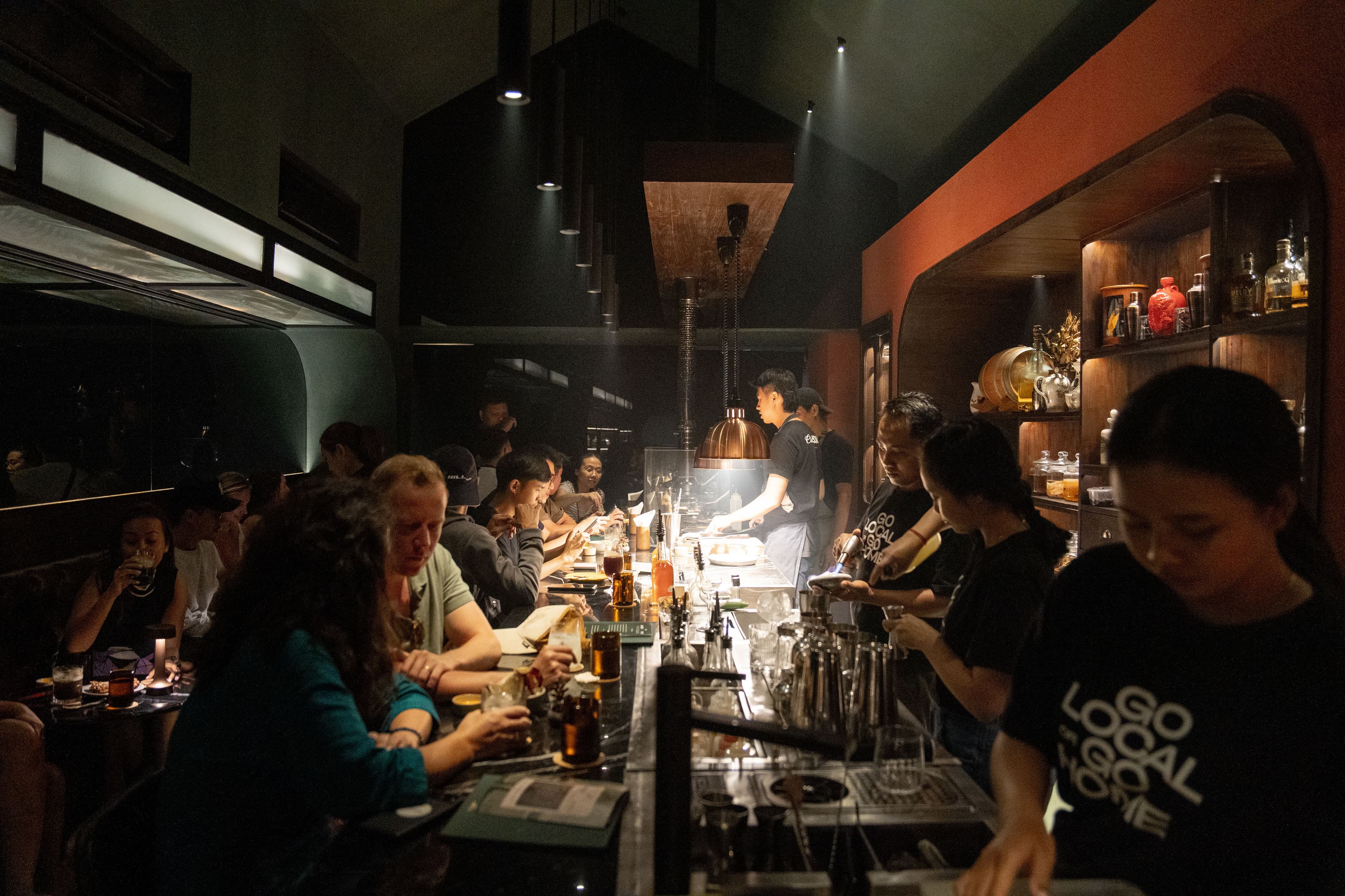 A cocktail bar in Ubud, Bali